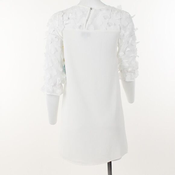 CeCe Women's Mixed-Media Clover-Clip Dress - Picture 4 of 5